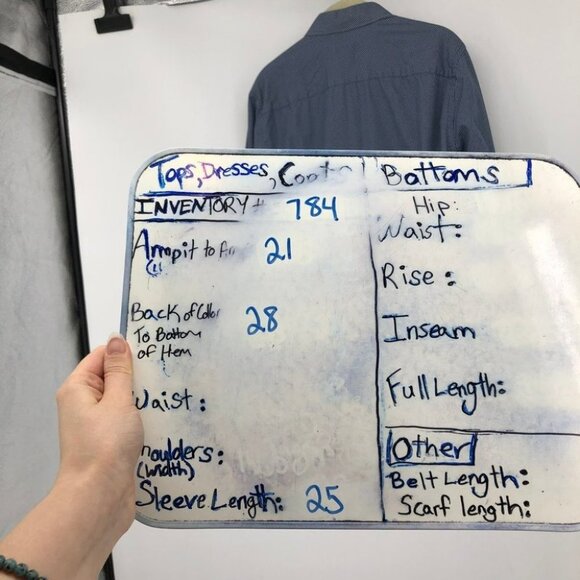 Bruun & Stengade Geometric Print Blue Button Down Dress Shirt - Picture 15 of 16